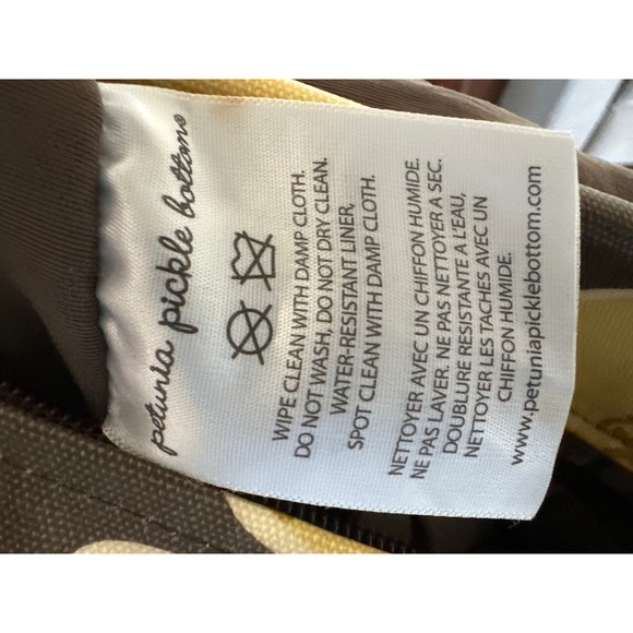 Petunia Pickle Bottom Boxy Diaper Bag Tote Convertible Brown Floral Print Padded - Picture 11 of 12